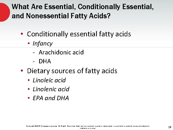 What Are Essential, Conditionally Essential, and Nonessential Fatty Acids? • Conditionally essential fatty acids