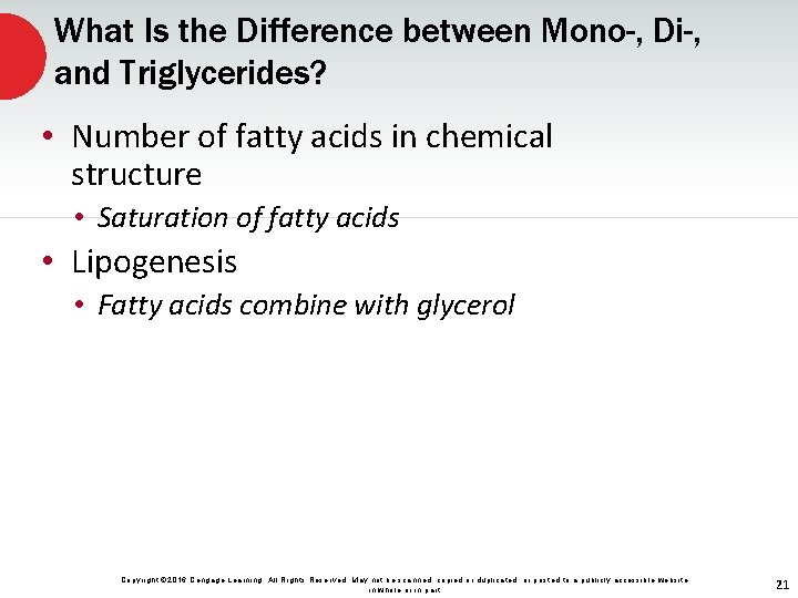 What Is the Difference between Mono-, Di-, and Triglycerides? • Number of fatty acids