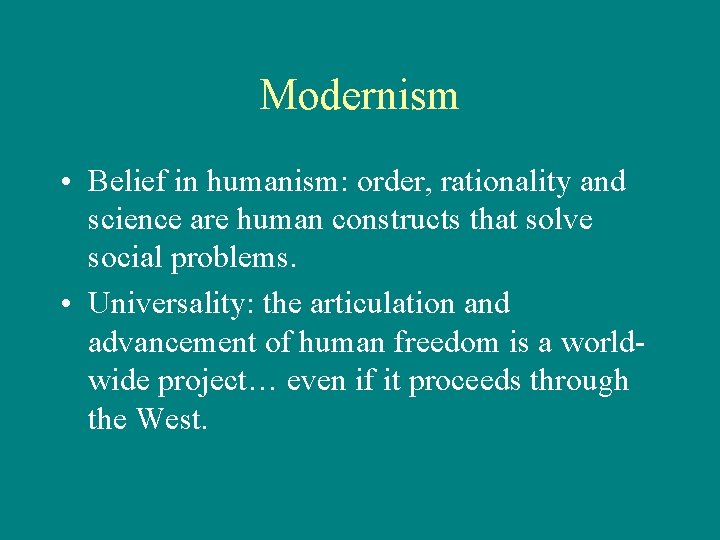 Distinguishing Some Terms Modernity A Historical Era Dating