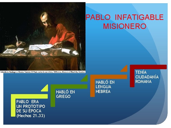 PABLO INFATIGABLE MISIONERO HABLÓ EN GRIEGO PABLO ERA UN PROTOTIPO DE SU ÉPOCA (Hechos PABLO INFATIGABLE MISIONERO HABLÓ EN GRIEGO PABLO ERA UN PROTOTIPO DE SU ÉPOCA (Hechos