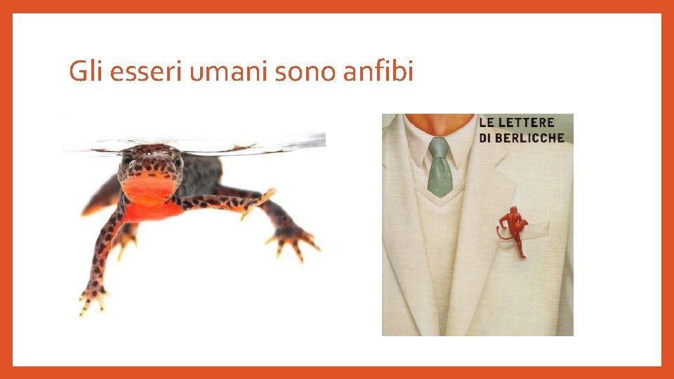 Gli esseri umani sono anfibi 