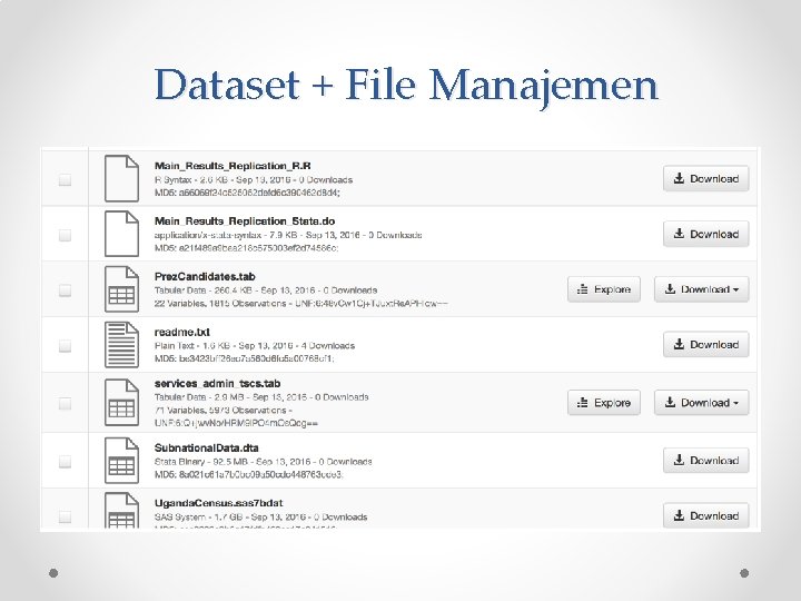 Dataset + File Manajemen 