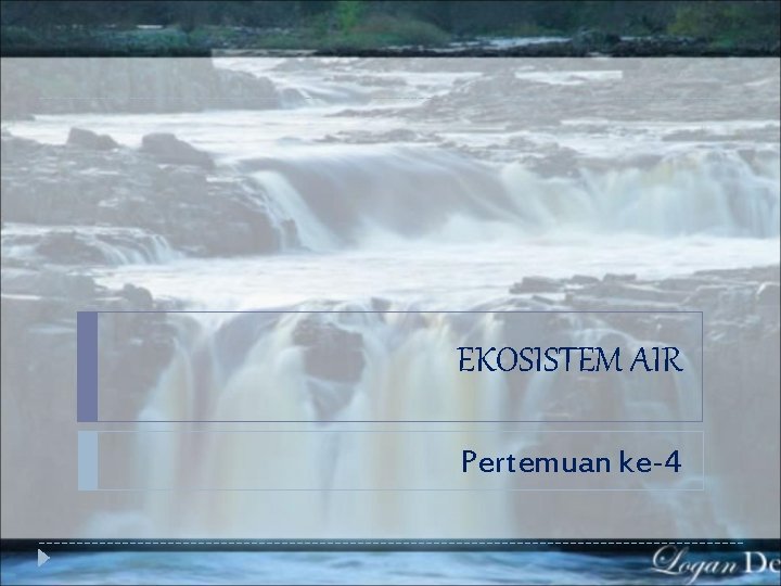 EKOSISTEM AIR Pertemuan ke-4 