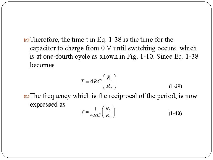  Therefore, the time t in Eq. 1 38 is the time for the