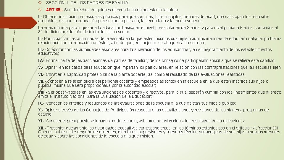 Ley general de educacin CAPITULO I DISPOSICIONES GENERALES