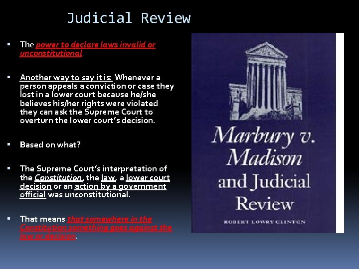 can the supreme court declare laws unconstitutional