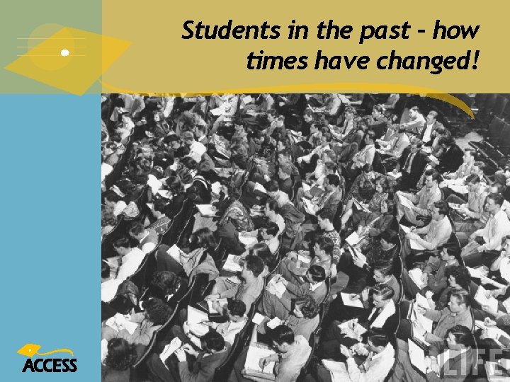 Students in the past – how times have changed! 