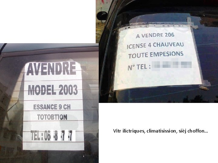 Vitr ilictriques, climatisission, sièj choffon… 