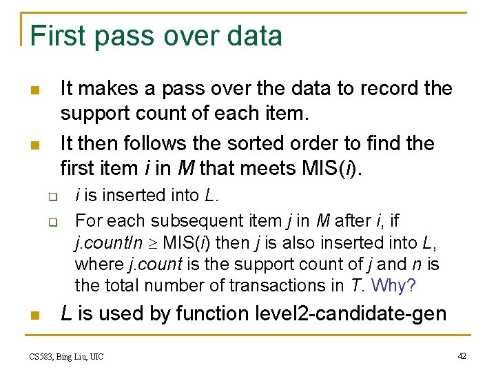 Chapter 2 Association Rules Sequential Patterns Road map