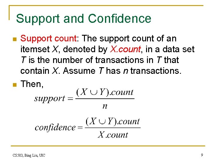 Chapter 2 Association Rules Sequential Patterns Road map
