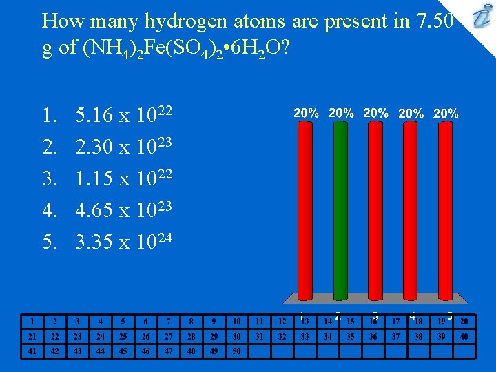 How many hydrogen atoms are present in 7. 50 g of (NH 4)2 Fe(SO How many hydrogen atoms are present in 7. 50 g of (NH 4)2 Fe(SO