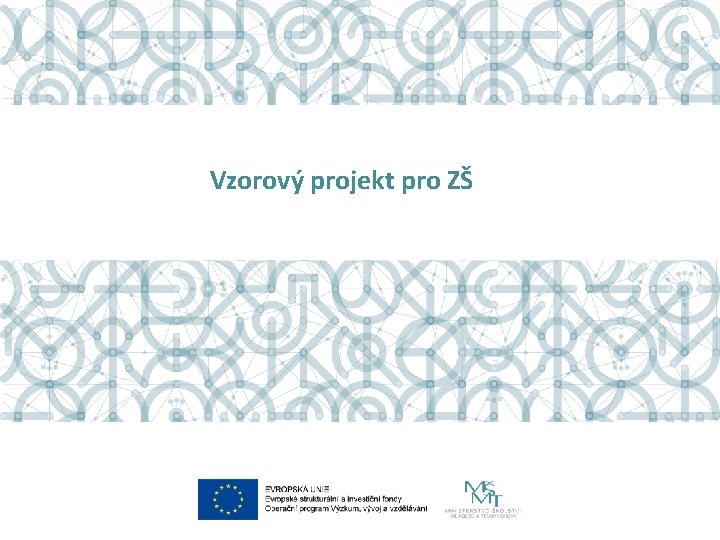 Vzorový projekt pro ZŠ 