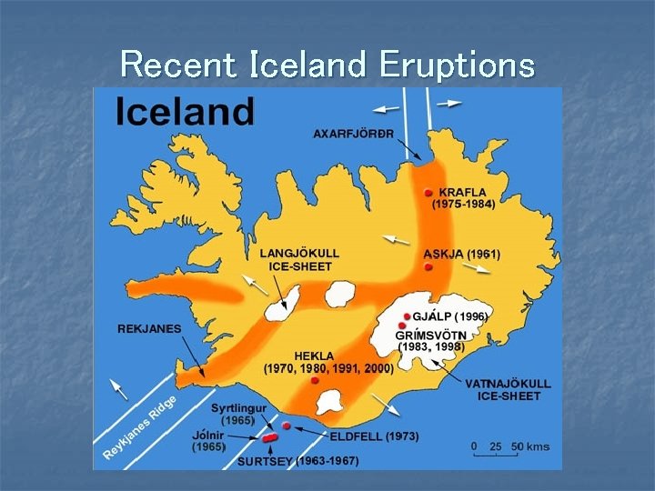 Recent Iceland Eruptions 