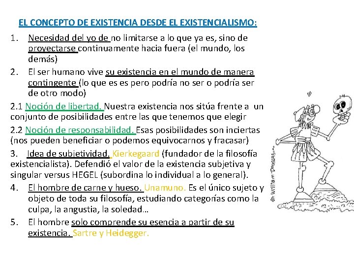 EL CONCEPTO DE EXISTENCIA DESDE EL EXISTENCIALISMO: 1. Necesidad del yo de no limitarse