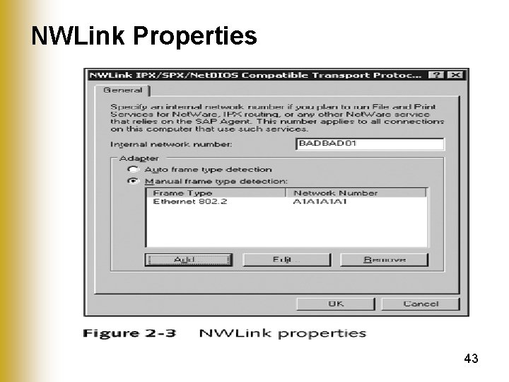 NWLink Properties 43 