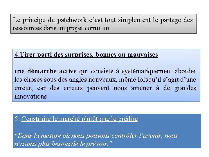 Le principe du patchwork c’est tout simplement le partage des ressources dans un projet