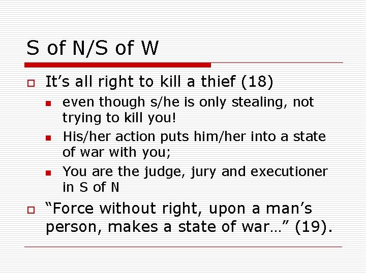 S of N/S of W o It’s all right to kill a thief (18)