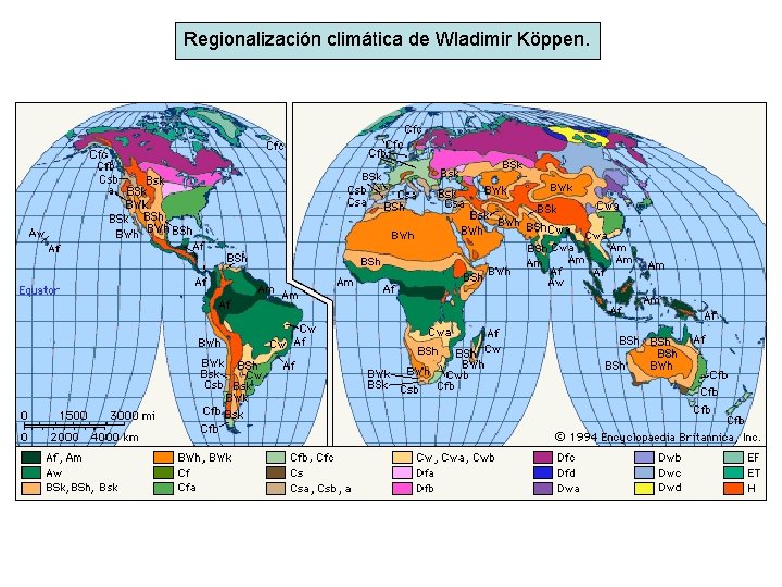 Clasificacin climtica de Wladimir Kppen Apunte sobre las