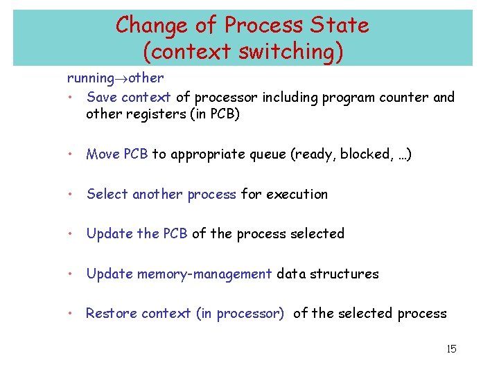 Process Description and Control 1 Process the concept
