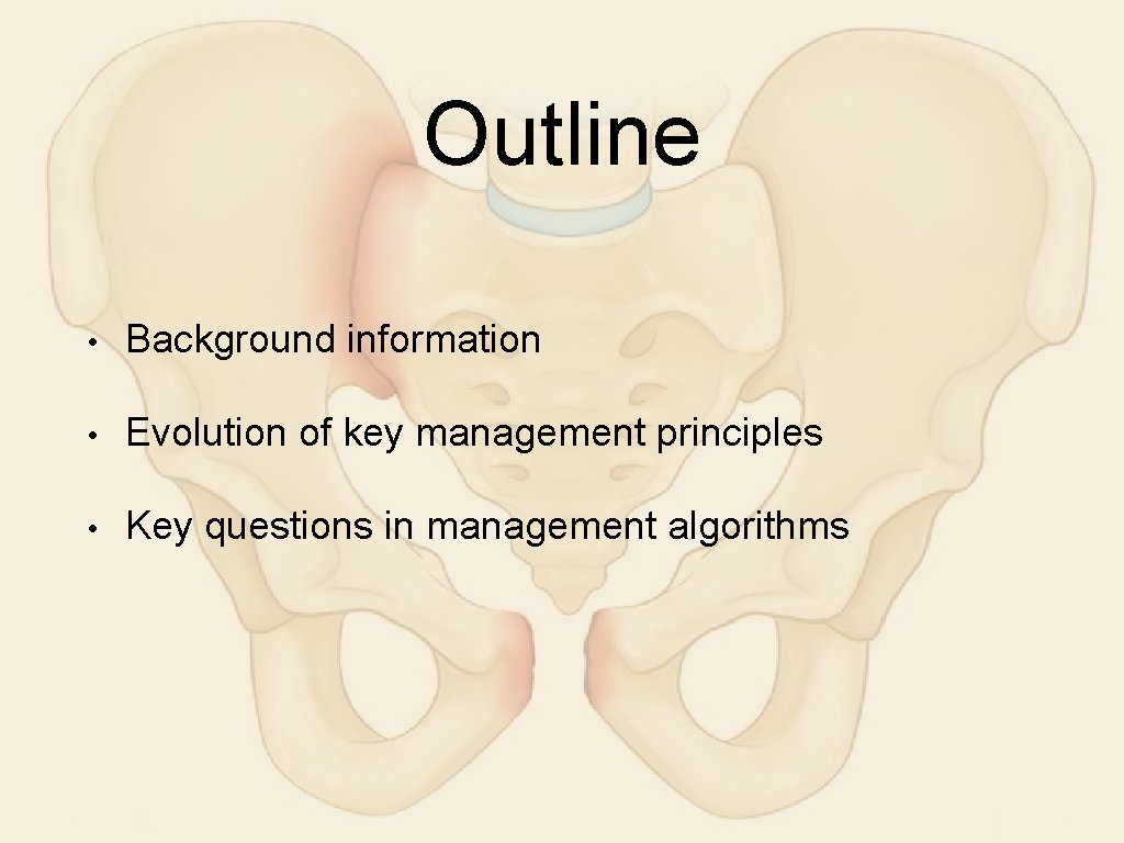Outline • Background information • Evolution of key management principles • Key questions in