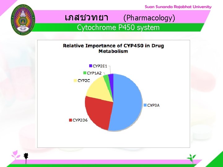 เภสชวทยา (Pharmacology) Cytochrome P 450 system 