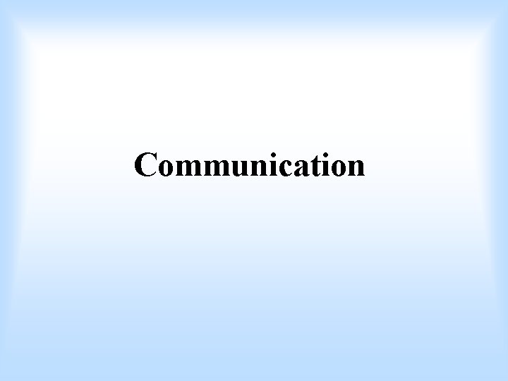 Communication 