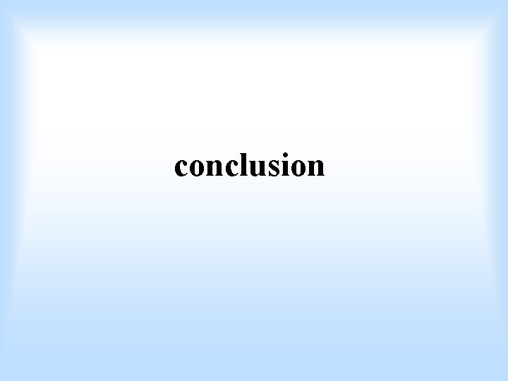 conclusion 