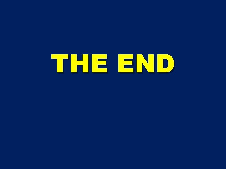 THE END 