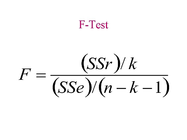 F-Test 