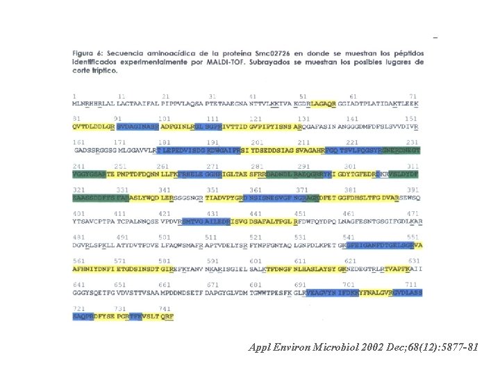 Appl Environ Microbiol 2002 Dec; 68(12): 5877 -81 