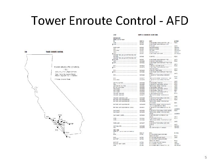 Tower Enroute Control - AFD 5 