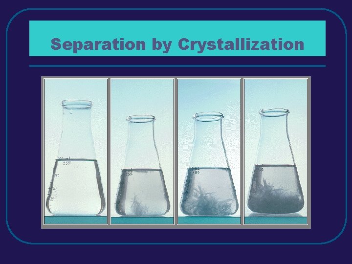 Separation by Crystallization 