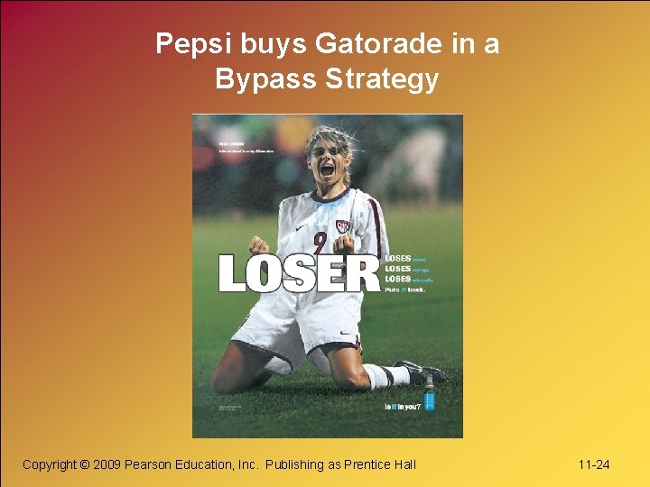 Pepsi buys Gatorade in a Bypass Strategy Copyright © 2009 Pearson Education, Inc. Publishing