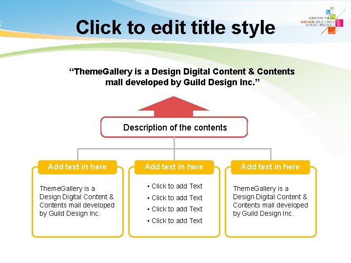 Click to edit title style “Theme. Gallery is a Design Digital Content & Contents