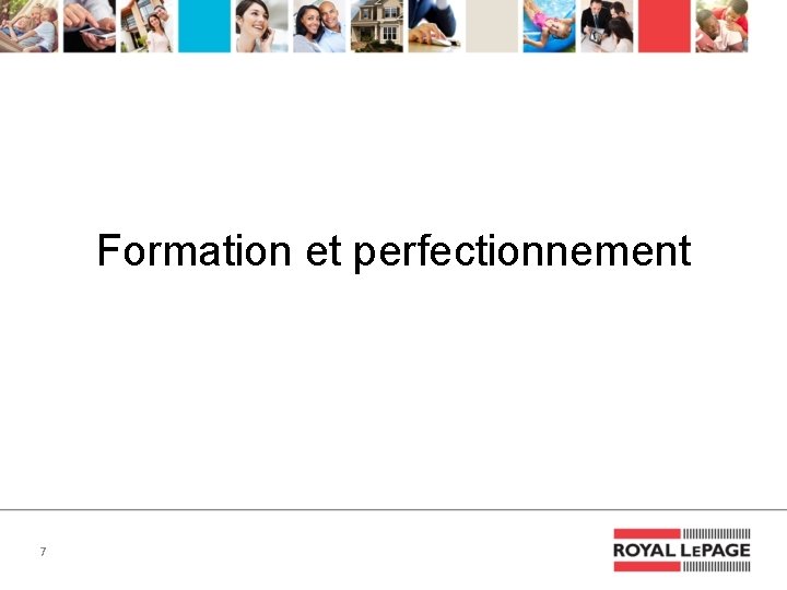 Formation et perfectionnement 7 