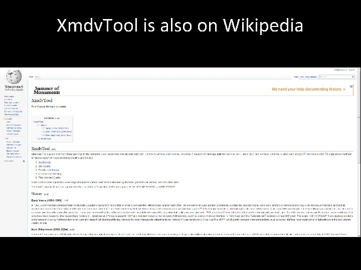 Xmdv. Tool is also on Wikipedia Xmdv. Tool is also on Wikipedia