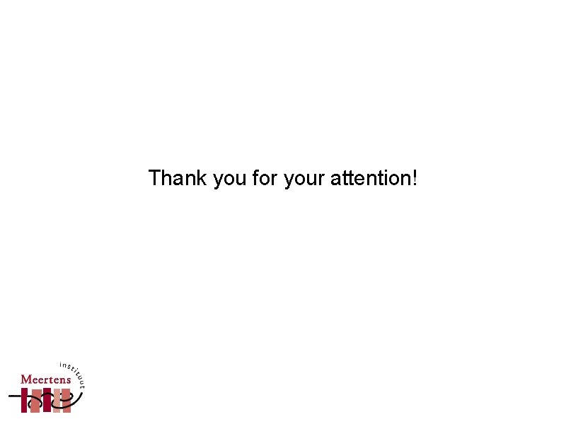 Thank you for your attention! Thank you for your attention!