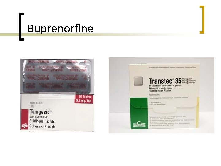 Buprenorfine 