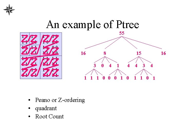 An example of Ptree 11 11 01 11 11 10 11 11 11 00