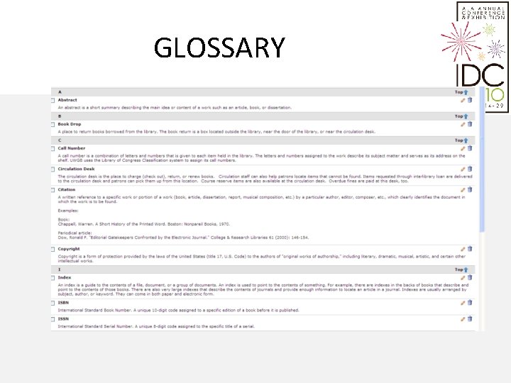 GLOSSARY 