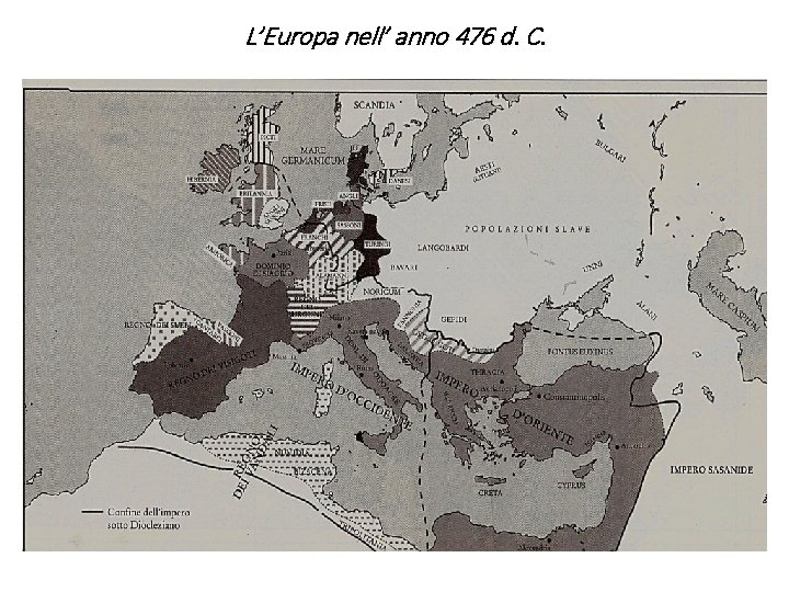 L’Europa nell’ anno 476 d. C. 