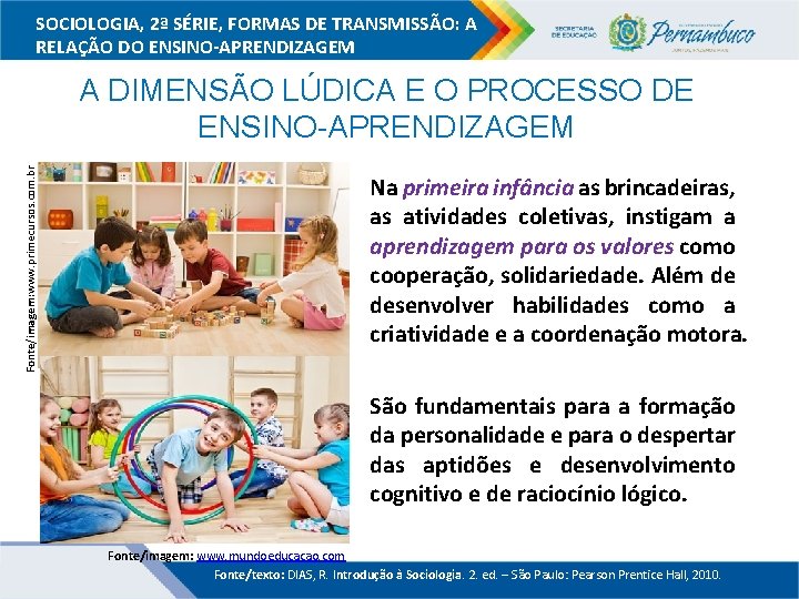 SOCIOLOGIA, 2ª SÉRIE, FORMAS DE TRANSMISSÃO: A RELAÇÃO DO ENSINO-APRENDIZAGEM Fonte/imagem: www. primecursos. com.