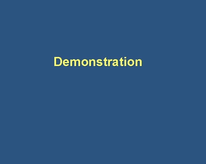 Demonstration 