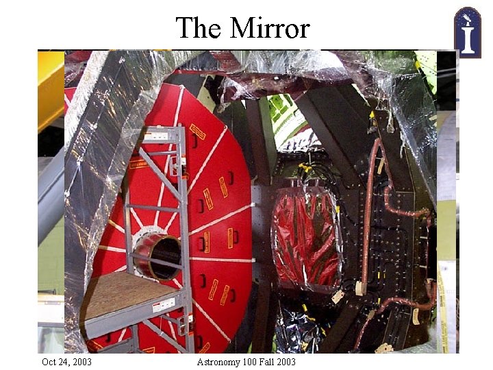 The Mirror Oct 24, 2003 Astronomy 100 Fall 2003 