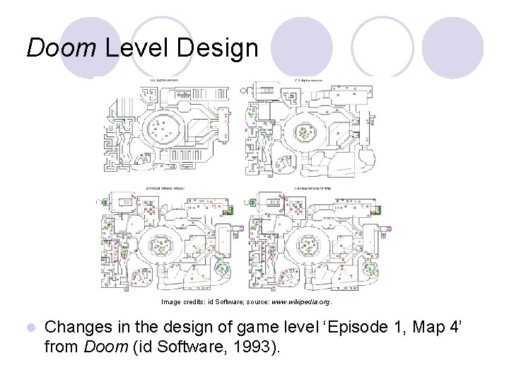Doom Level Design Image credits: id Software; source: www. wikipedia. org. Changes in the