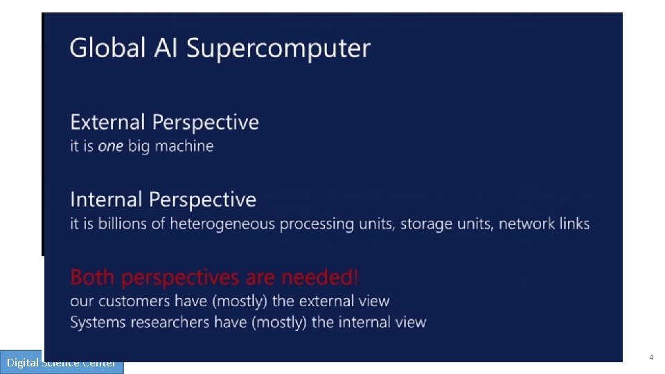 aa • aa Digital Science Center 4 