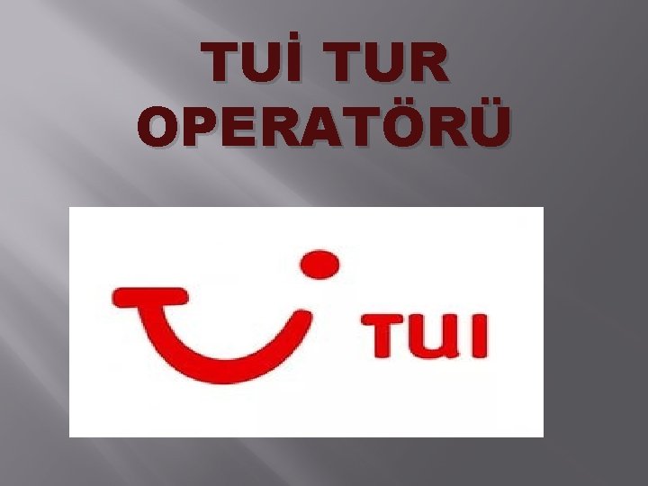 TUİ TUR OPERATÖRÜ 