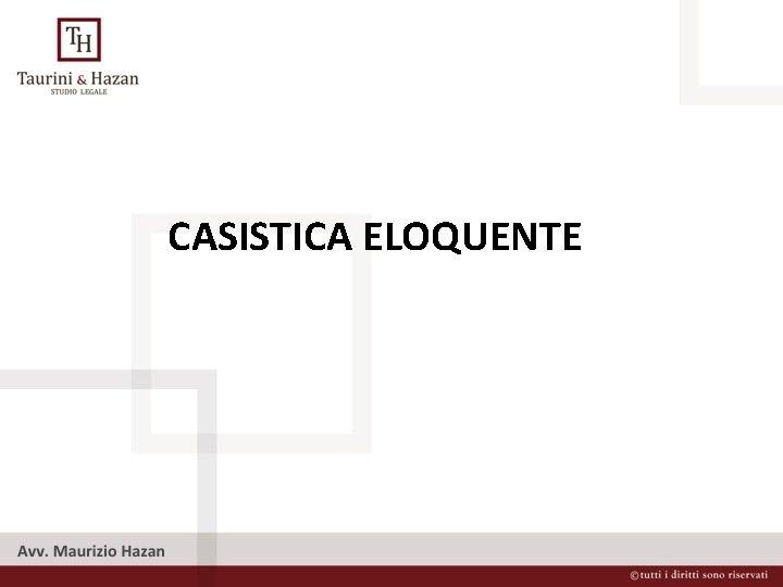 CASISTICA ELOQUENTE 