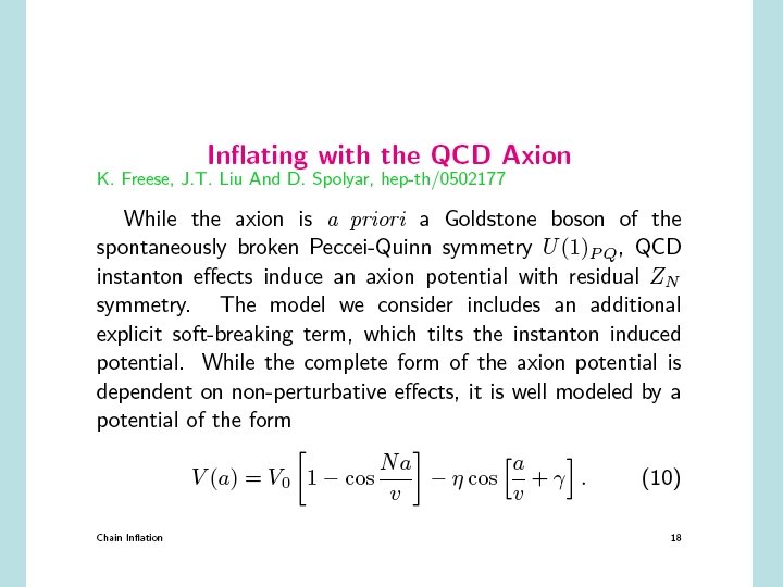 Inflating with the QCD axion 