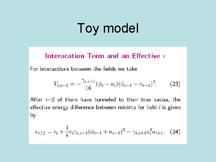 Toy model 